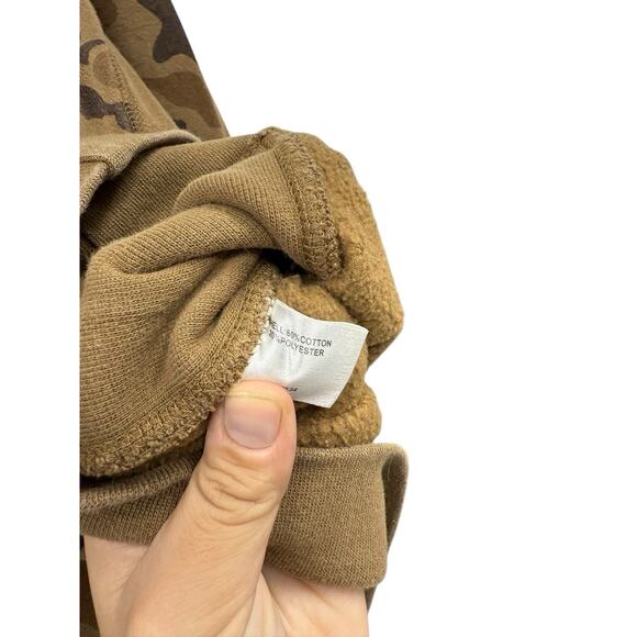 Orvis 1971 Camo Fleece Pullover Crew Neck Sweatshirt Hunting Outdoor Mens Large - Picture 5 of 7